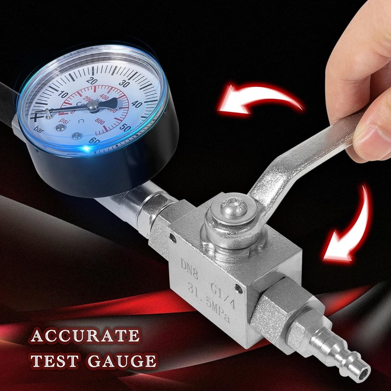 Danhonwin High Pressure Oil System IPR Air Test Tool Special Kit Compatible with Ford 6.0L-7.3L Powerstroke Diesel - Image 4